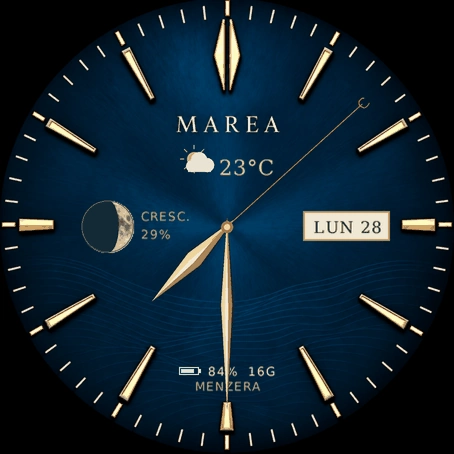 MAREA Essential con dettagli color oro